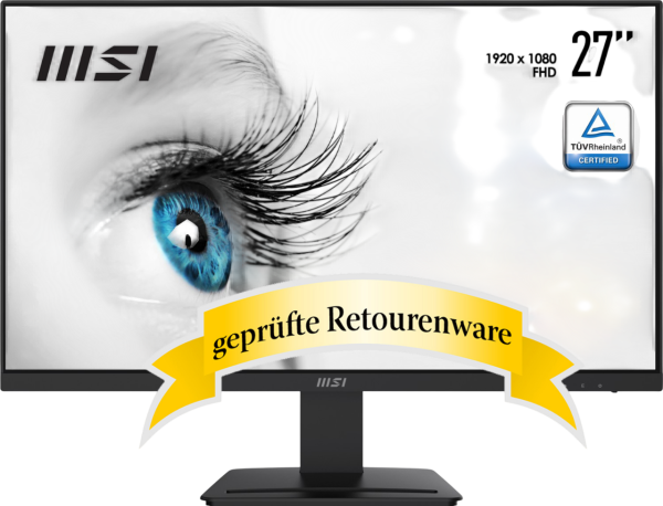 68.6cm (27") MSI PRO MP273DE IPS Full-HD Lautsprecher Blaulichtfilter FreeSync Sonderware