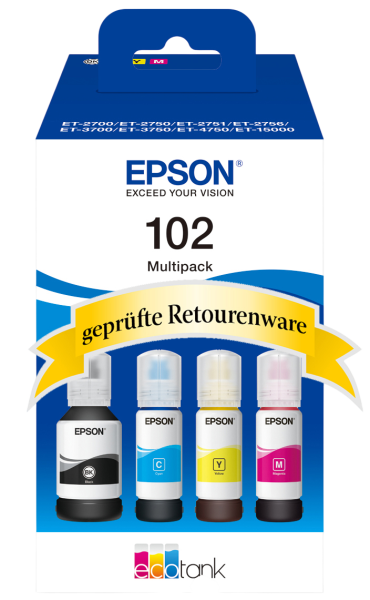Epson EcoTank Tinte 102 Multipack 3x 70ml Sonderware