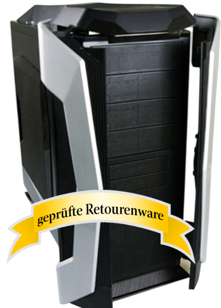 Maxcube Amoris Xenic 6030 ATX Midi-Tower schwarz/silber Sonderware