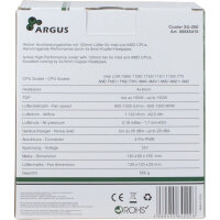 Inter-Tech Kühler ARGUS SU-260 aktiv 120 mm Lüfter