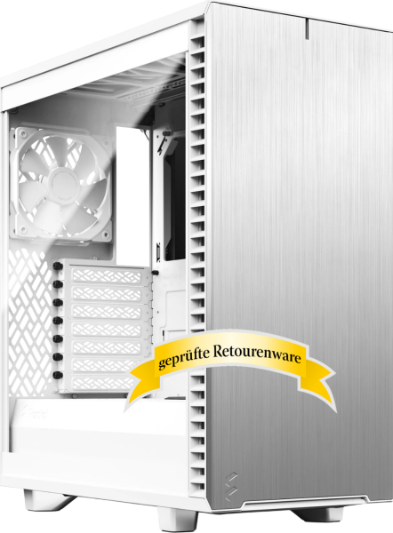 Fractal Design Define 7 Compact Light Tempered Glass White schallgedämmt Sonderware