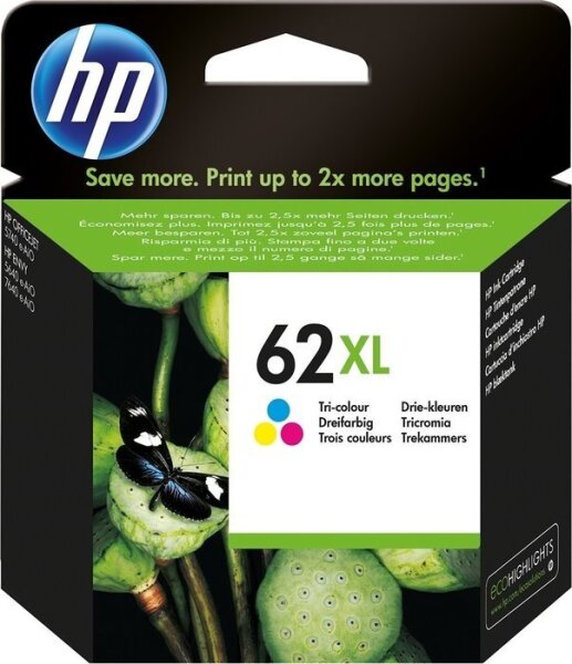 HP 62XL Tri-color Cartridge