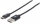 Manhattan USB 2.0 Typ C-Kabel, Typ C-Stecker auf Typ A-Stecker, 480 Mbit/s, 0,5 m, schwarz