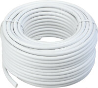 Schwaiger Koaxialkabel 115 db 3-fach 7,0mm 25,0m Weiß