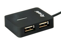 Equip 4-Port USB-A2.0-Hub->4xUSB-A 2.0 Reiseversion  480Mbps
