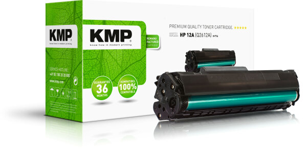 KMP Toner HP Q2612A black 2000 S. H-T14 remanufactured