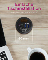 Hub  3-Port IcyBox USB 3.0 IB-Hub1404A Tisch-Hub mit Audio retail