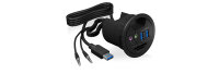 Hub  3-Port IcyBox USB 3.0 IB-Hub1404A Tisch-Hub mit Audio retail