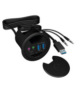 Hub  3-Port IcyBox USB 3.0 IB-Hub1404A Tisch-Hub mit Audio retail