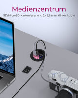 Hub  3-Port IcyBox USB 3.0 IB-Hub1404A Tisch-Hub mit Audio retail