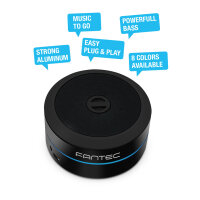 Fantec PS10AJ-BK Lautsprecher tragbar schwarz