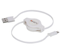 Lindy Lightning/USB 1m weiss