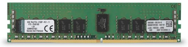 8Gb Kingston DDR4-2133 ECC