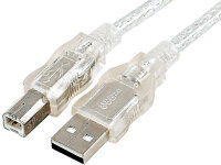 Goobay USB 2.0 A/B 3m transp.