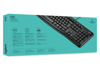 LGN Logitech K120 Wired Keyboard Black US Layout