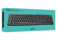 LGN Logitech K120 Wired Keyboard Black US Layout