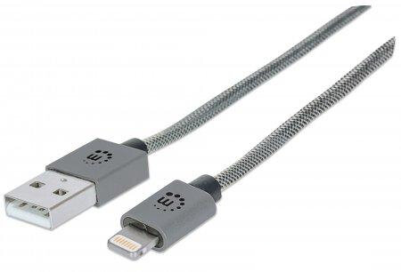 Manhattan Lightning/USB-A 1m