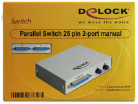 DELOCK D-Sub25 Switch 2 Eingänge -> 1 Ausgang
