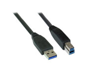 GC USB 3.0 Typ-A/B 3m schwarz
