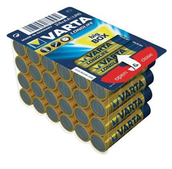 Varta Batterie LONGLIFE AA  Mignon LR6                 24St.