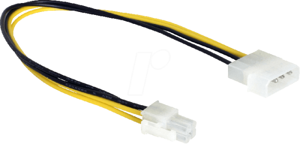 Stromkabel Delock P4 4pol -> Molex 4Pin St/St 0.30m