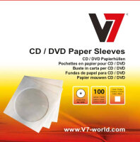 V7 Paper Sleeves CD/DVD 100er