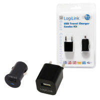 Logilink USB Travel Charger Combo KIT