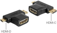 DELOCK HDMI Adapter A -> mini C + micro D Bu/St/St
