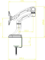 Newstar Deskstand 25-53cm