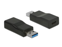 DELOCK Konverter USB3.1 Typ A -> Typ C St/Bu schwarz