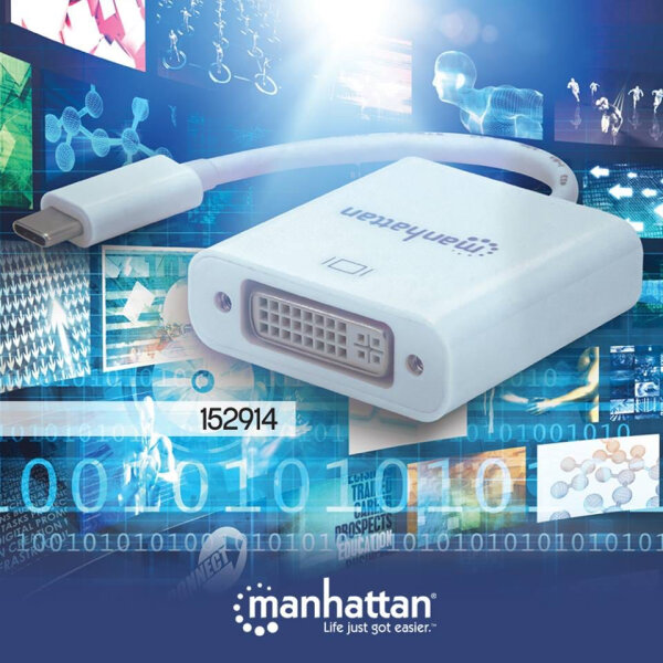 Manhattan USB-C/DVI Konverter