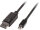 LINDY Mini-DisplayPort an Displayport Kabel schwarz 2m