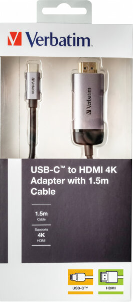 Verbatim USB-C/HDMI 4K 1.5m