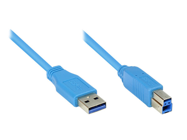 GC USB 3.0 Typ-A/B 5m blau