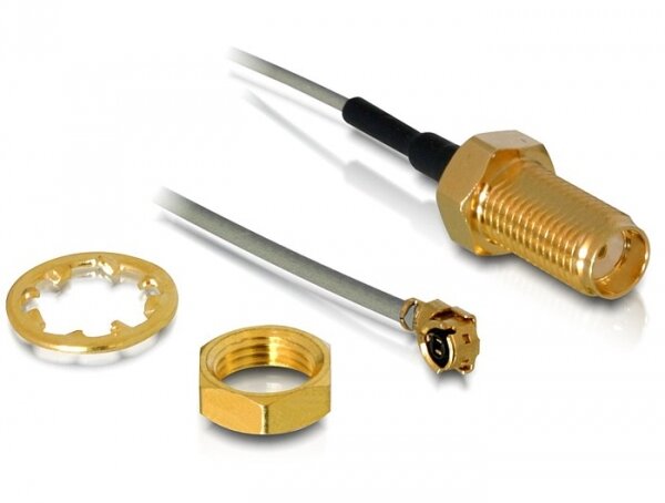 DELOCK HF Kabel I-PEX -> SMA St/Bu 0.20m