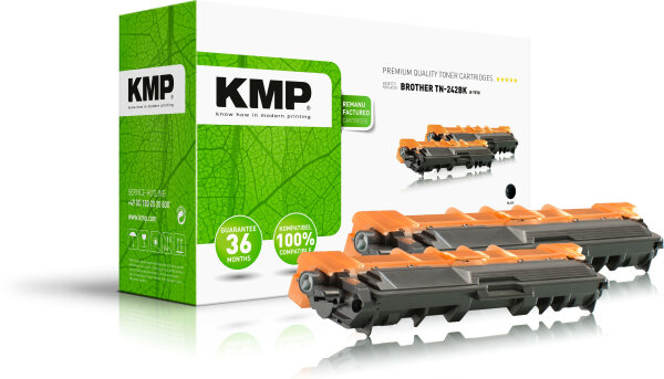 KMP Toner Brother TN-242BK black Doppel. 2500 S.B-T57D remanufactured