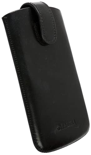 Krusell Asperö MobilePouch 3XL Leder Universal Cover Schutzhülle 148x80x23mm schwarz