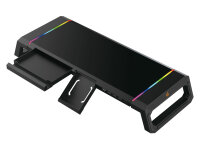 CONCEPTRONIC Monitortischerhöhung Gaming +4xUSB-A2.0 schwarz