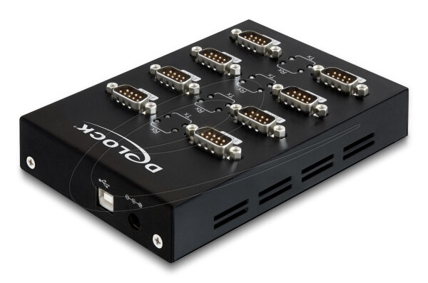 DELOCK Seriell-Hub 8-Port 1x USB -> 8x D-Sub9 extern