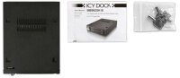 Backplane IcyDock 2x6,3cm SATAI-III in 1x3,5" HDD/SSD sw