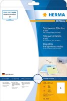 HERMA Etik. transparent  A4 matt 210 x 297 mm wfest   10 St.