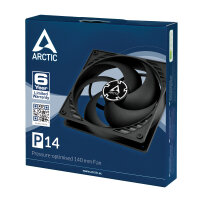 Arctic P14 140mm schwarz Case Fan Gehäuse 14cm Lüfter Gehäuselüfter
