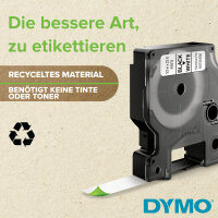 DYMO D1  Polyesterband Vorteilspack   12mmx7.0m sw->wß  10St