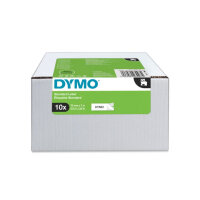 DYMO D1  Polyesterband Vorteilspack   12mmx7.0m sw->wß  10St