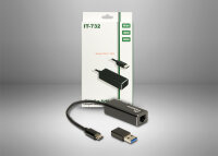 Inter-Tech LAN-Adapter Argus IT-732   USB-C Gigabit Ethernet