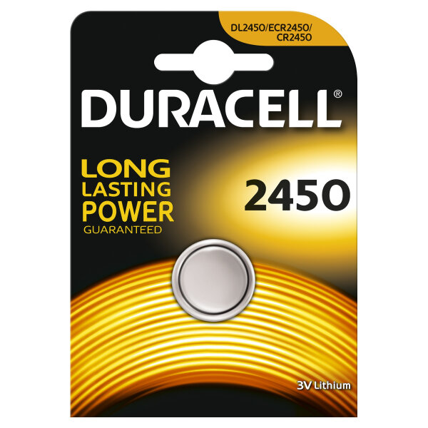Duracell Batterie Knopfzelle CR2450 3.0V Lithium        1St.