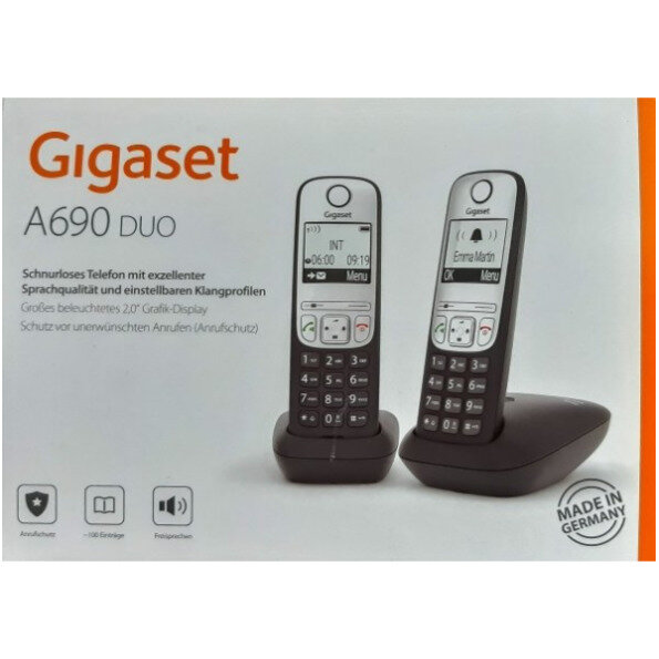 Gigaset A690 Duo DECT schwarz