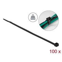 DELOCK Kabelbinder hohe Zugfestigkeit L200xB4,8mm 100St. sw
