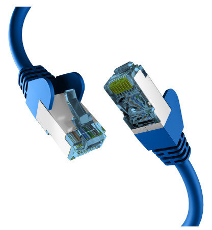 EFB RJ45 PATCHKABEL mit CAT7 ROHKABEL BLAU 0.15m