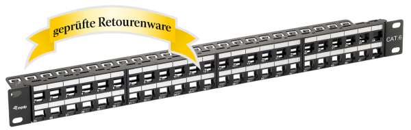 Equip 19" Patchpanel RJ45 CAT6 48-Port 1U Sonderware